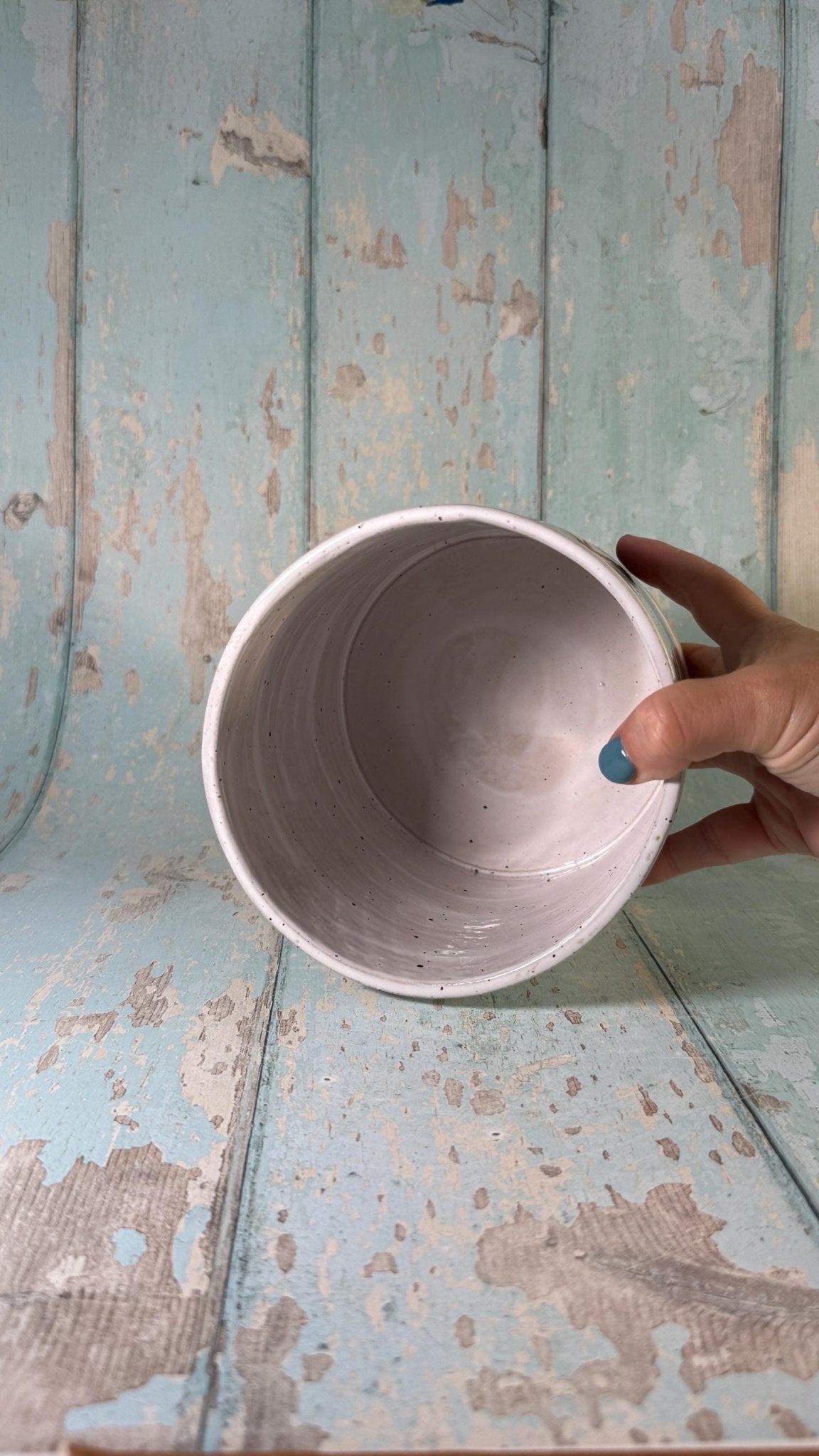 White Moon and Star Planter, Ceramic Plant Pot - FJD Ceramics