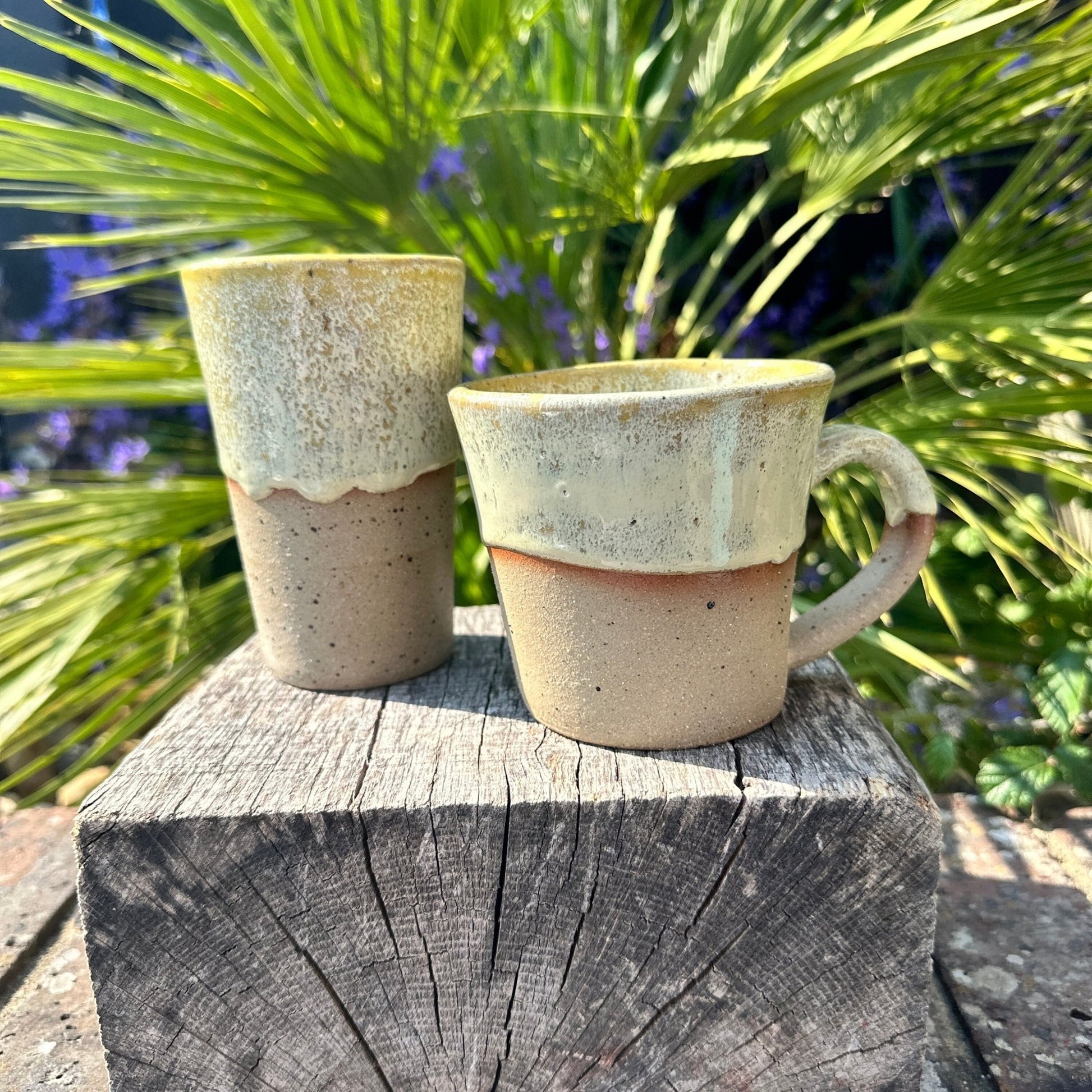 Yellow Ceramic Mug, Handmade Pottery Cup - FJD Ceramics